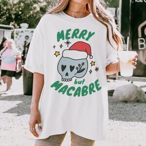 Christmas Skull Shirt, Merry Tshirt, Funny Christmas T Shirt